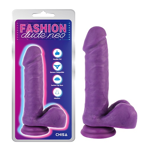7,6'' Dual Density Penisdildo Lila