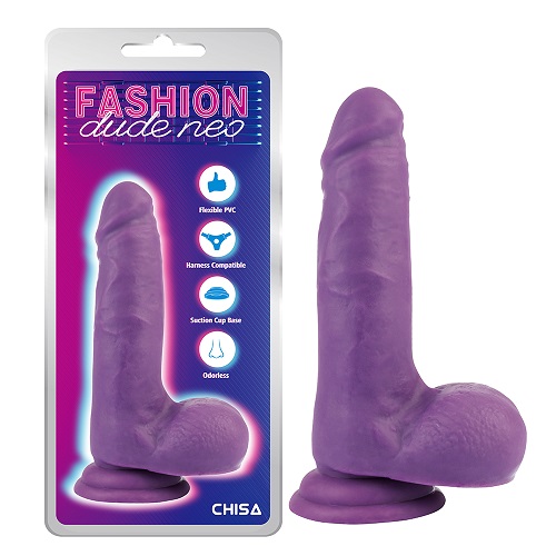 7'' Dual Density Penisdildo Lila