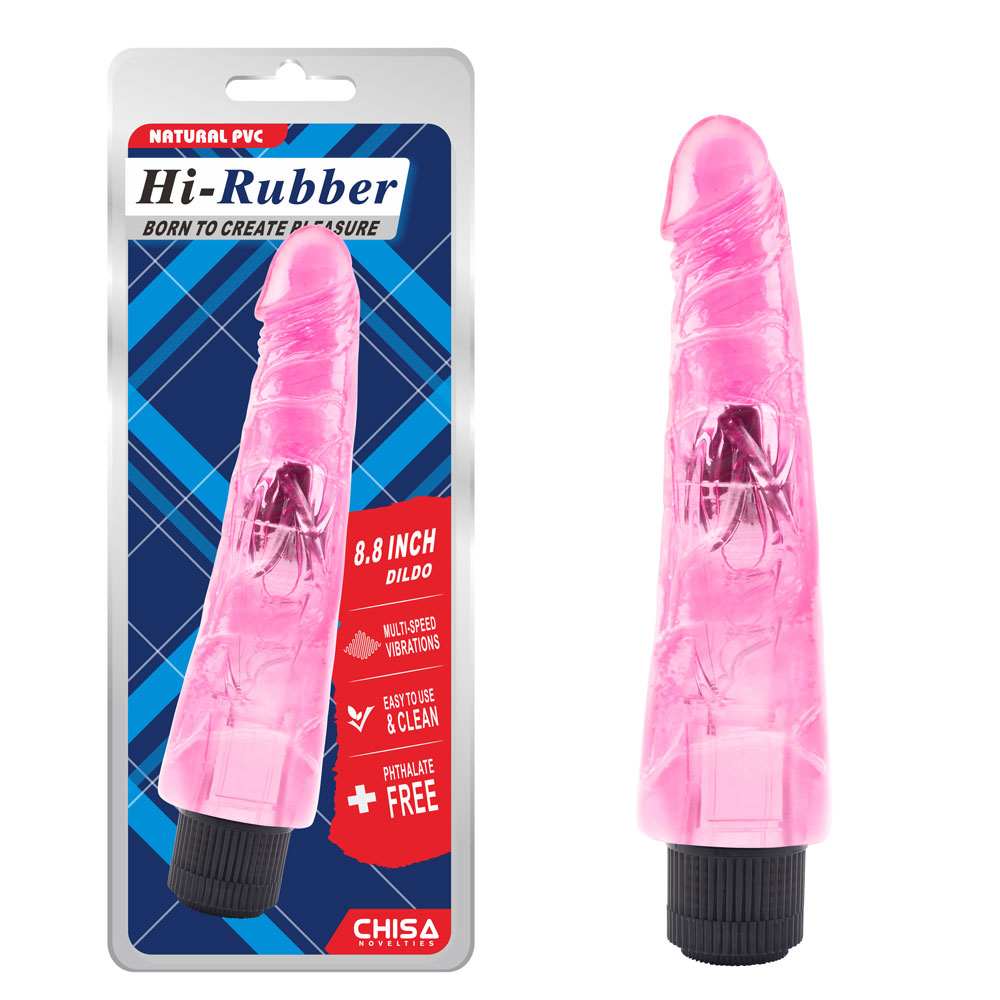 8,8 Zoll Vibrierender Dildo-Rosa