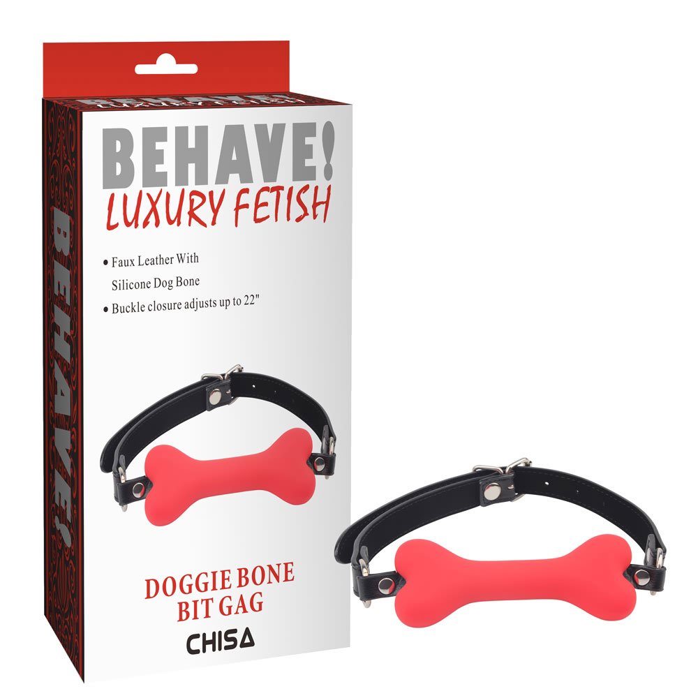 Doggle Bone Bit Knebel-Rot