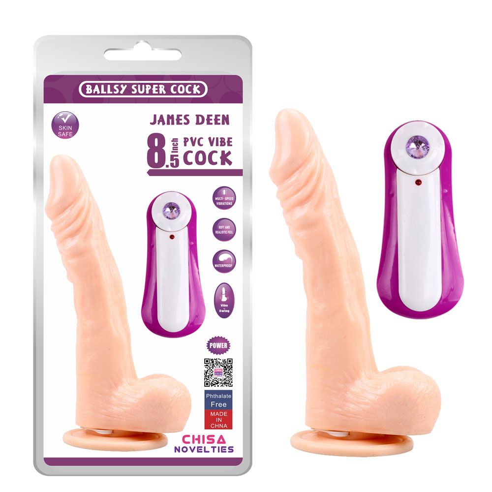 JAMES DEEN 8.5 Vibrierender Dildo